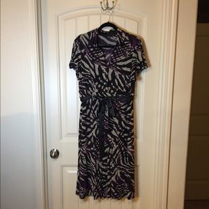 Signature by Robbie Bee Print Midi Dress